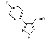 3-(4-fluorophenyl)-1H-pyrazole-4-carbaldehyde Structure