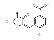 5-[(2-chloro-5-nitrophenyl)methylidene]-1,3-thiazolidine-2,4-dione structure