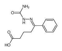 5-phenyl-5-semicarbazono-pentanoic acid Structure