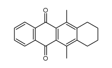 6,11-dimethyl-7,8,9,10-tetrahydrotetracene-5,12-dione Structure