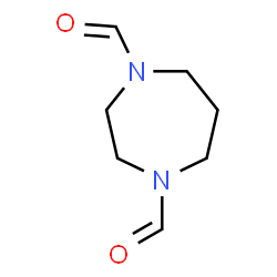 1H-1,4-Diazepine-1,4(5H)-dicarboxaldehyde, tetrahydro- (9CI) structure