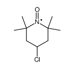 4-chloro-2,2,6,6-tetramethylpiperidine-1-oxyl结构式