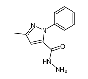 5-methyl-2-phenyl-2H-pyrazole-3-carboxylic acid hydrazide结构式