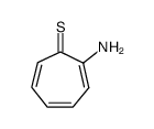 1-amino-1,3,5-cycloheptatriene-7-thione结构式