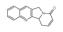 6,11-dihydro-5bH-indolizino[1,2-b]quinolin-9-one结构式