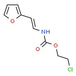 2-CHLOROETHYL N-[2-(2-FURYL)VINYL]CARBAMATE Structure