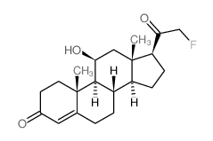 (8S,9S,10R,11S,13R,14S,17S)-17-(2-fluoroacetyl)-11-hydroxy-10,13-dimethyl-1,2,6,7,8,9,11,12,14,15,16,17-dodecahydrocyclopenta[a]phenanthren-3-one结构式