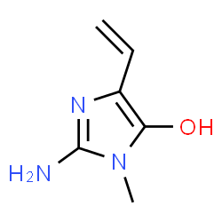 1H-Imidazol-5-ol, 2-amino-4-ethenyl-1-methyl- (9CI) structure