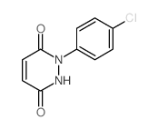 3,6-Pyridazinedione,1-(4-chlorophenyl)-1,2-dihydro- Structure
