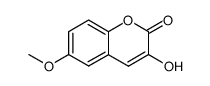 3-Hydroxy-6-methoxy-2H-1-benzopyran-2-one结构式
