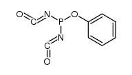 Phosphorigsaeure-phenylester-diisocyanat结构式