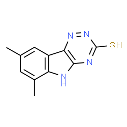 6,8-dimethyl-5H-[1,2,4]triazino[5,6-b]indole-3-thiol Structure