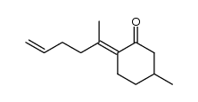 (1'-Methyl-4'-pentenyliden)-2-methyl-cyclohexanon Structure