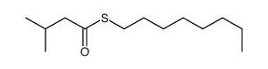 S-octyl 3-methylbutanethioate结构式