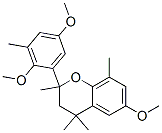 2-(2,5-Dimethoxy-3-methylphenyl)-3,4-dihydro-6-methoxy-2,4,4,8-tetramethyl-2H-1-benzopyran Structure