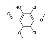 3,5-dichloro-4,6-dimethoxysalicylaldehyde Structure