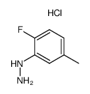 2-氟-5-甲基苯肼盐酸盐结构式