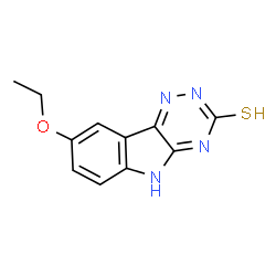 8-ethoxy-5H-[1,2,4]triazino[5,6-b]indole-3-thiol Structure