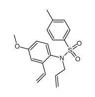 N-allyl-N-p-toluenesulfonyl-2-ethenyl-4-methoxyaniline结构式