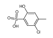 2-chloro-5-hydroxy-toluene-4-sulfonic acid Structure