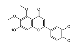 2-(3,4-dimethoxyphenyl)-7-hydroxy-5,6-dimethoxychromen-4-one Structure
