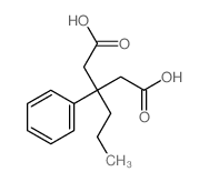 3-phenyl-3-propyl-pentanedioic acid结构式