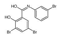 3,5-dibromo-N-(3-bromophenyl)-2-hydroxybenzamide Structure