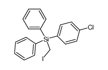 (p-chlorophenyl)(iodomethyl)diphenylsilane Structure