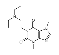 1-[2-(diethylamino)ethyl]-3,7-dimethylpurine-2,6-dione Structure