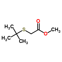 Methyl 2-(t-butylthio)acetate Structure