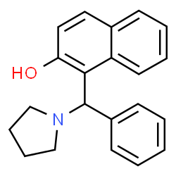 1-((S)-PHENYL(PYRROLIDIN-1-YL)METHYL)NAPHTHALEN-2-OL结构式