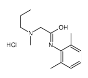 [2-(2,6-dimethylanilino)-2-oxoethyl]-methyl-propylazanium,chloride Structure