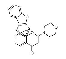 8-dibenzofuran-4-yl-2-morpholin-4-ylchromen-4-one Structure