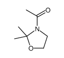 1-(2,2-dimethyl-1,3-oxazolidin-3-yl)ethanone结构式