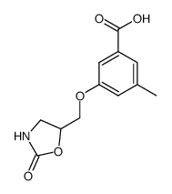 3-METHYL-5-((2-OXOOXAZOLIDIN-5-YL)METHOXY)BENZOIC ACID structure