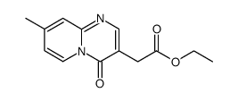 8-Methyl-4-oxo-4H-pyrido[1,2-a]pyrimidine-3-acetic acid ethyl ester结构式