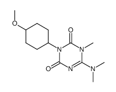 6-dimethylamino-3-(4-methoxy-cyclohexyl)-1-methyl-1H-[1,3,5]triazine-2,4-dione Structure