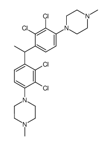 1,1'-[Ethylidenebis(2,3-dichloro-4,1-phenylene)]bis[4-Methyl-piperazine结构式