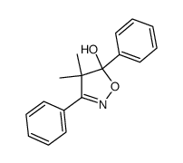 4,4-dimethyl-3,5-diphenyl-4,5-dihydroisoxazol-5-ol结构式
