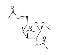 methyl-2,3,6-tri-O-acetyl-4-fluoride-β-D-galactoside Structure