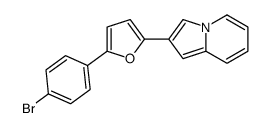 2-[5-(4-bromophenyl)furan-2-yl]indolizine Structure