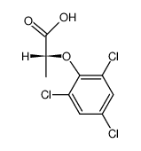 D-2-(2,4,6-trichloro-phenoxy)-propionic acid结构式