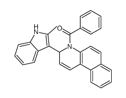 [3-(2-methyl-1H-indol-3-yl)-3H-benzo[f]quinolin-4-yl]-phenylmethanone结构式