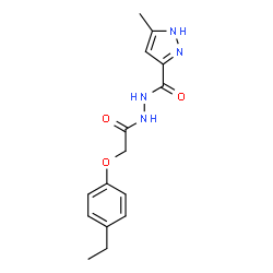 N'-[(4-ethylphenoxy)acetyl]-3-methyl-1H-pyrazole-5-carbohydrazide picture