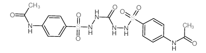 N-[4-[[[(4-acetamidophenyl)sulfonylamino]carbamoylamino]sulfamoyl]phenyl]acetamide结构式