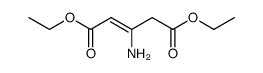 3-Amino-2-pentenedioic acid diethyl ester结构式