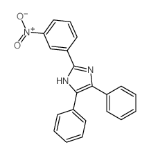 1H-Imidazole,2-(3-nitrophenyl)-4,5-diphenyl-结构式