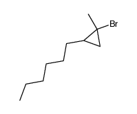 γ-1-Brom-1-methyl-t-2-hexylcyclopropan结构式