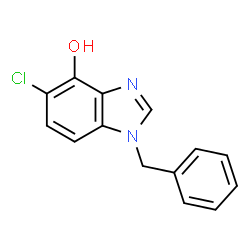5-Chloro-1-(phenylmethyl)-1H-benzimidazol-4-ol结构式