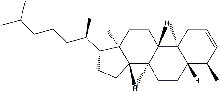 4α-Methyl-5α-cholest-2-ene结构式